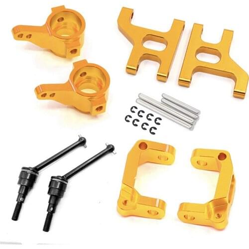 Steering Kit Front Lower Swing Arm/CVD Universal Joints/ C Hub Carrier/ Steering Knuckle Arm For TAMIYA 1:10 CC01 TA02 TA03