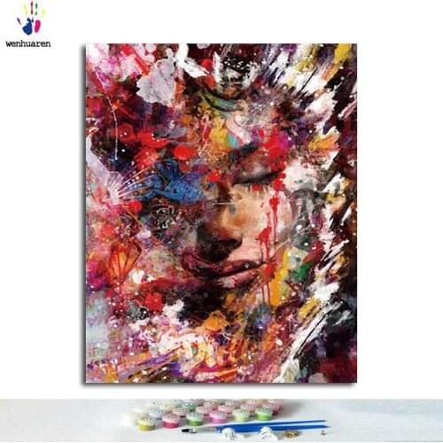 Paint by numbers, paint with paint, blood and tears, and paint home decorations digitally according to the picture
