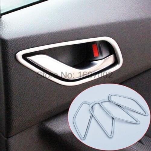 FOR MAZDA 6 ATENZA 2014-2016 CHROME INTERIOR INSIDE DOOR HANDLE COVER BEZEL TRIM GARNISH MOLDING Accessories