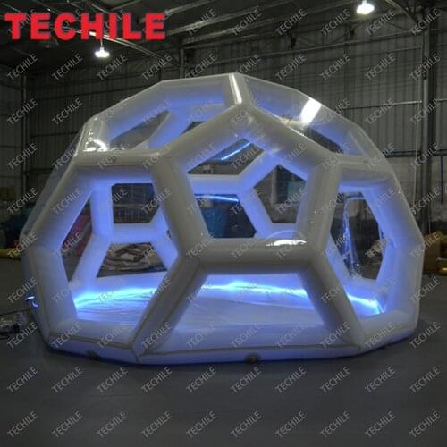 China Inflatable Party Transparent Dome Tent Outdoor Inflatable Clear Bubble Tent With Rooms