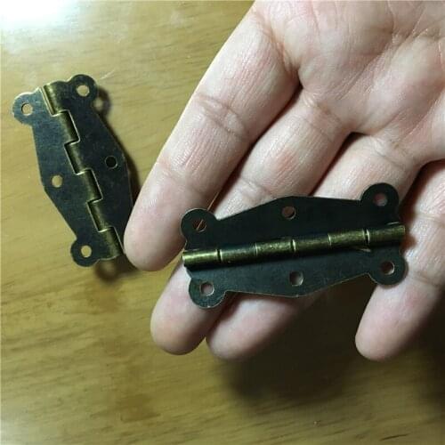 Whosale Cabinet Door Hinges 6 Holes Door Hardware With Screws Bronze Tone 51cm x24mm,100Pcs