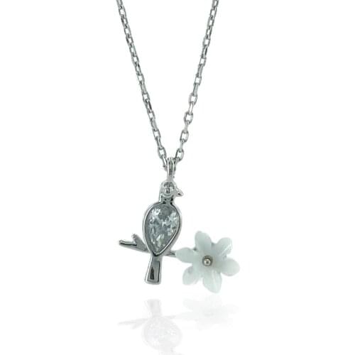Tiny Bird Imported Top Quality 925 Silver Necklace