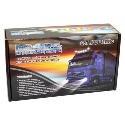 GT POWER RC Professional Bluetooth Light System 4 Channel 1/14 RC TAMIYA Tractor