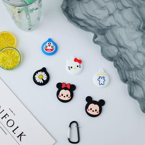 Simple style cartoon silicone protective cover, suitable for Apple Airtags tracker full protection anti-lost soft shell