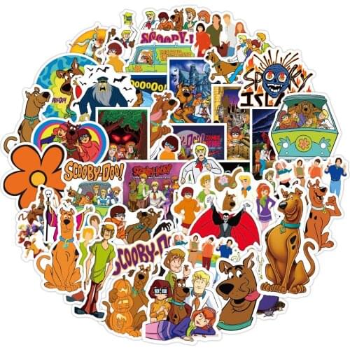 Ransitute R1224 50pcs/set Cartoon Funny Dog Scrapbooking Stickers Decal For Guitar Laptop Luggage Car Fridge Graffiti Sticker