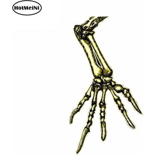 HotMeiNi 13cm x 7.3cm Funny Waterproof Car Stickers Zombie Hand Fine Decals Car Door Windshield Bumper Laptop Decoration