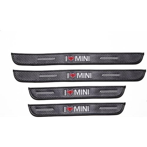 Car Door Sill Protector Sticker Carbon fiber Decorative for MINI Cooper Clubman R55 R56 R57 R58 R59 F54 F56 F60 AUTO Accessories