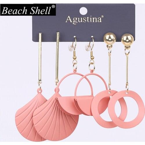 2020 metal earrings Boho alloy Round pendant Women Big Long Drop Dangle Earings Fashion Jewelry Bohemian Dangle Accessories