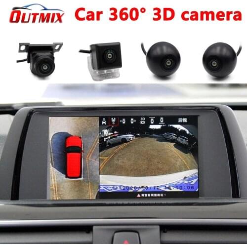 3D HD 360 Car Surround View Monitoring System , Bird View System, 4 Camera DVR 1080P Recorder / Parking Monitoring