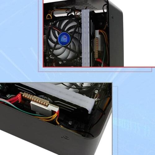 450W 24Pin 12V DC Input Peak 450W Output Mini ITX Pico ATX PSU DC-DC PC DC ATX Switch Power Supply For Computer I9R0