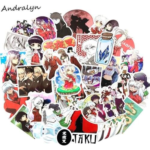 10/50Pcs Japanese Anime Inuyasha Kpop Stickers For Kids DIY Accessories Motorcycle Skateboard Mobile Phone Refrigerator Laptop