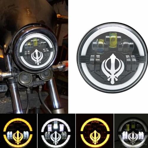 7 inch LED Headlight Halo DRL Light for motorcycles Rod For Harley Touring Deluxe Motorcycle For Jeep JK TJ Touring Lada