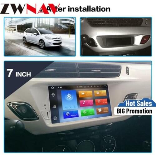 IPS Android 8.1 Car DVD Stereo Player GPS Glonass Navigation Multimedia for Citroen C3 DS3 2010-2016 Auto Radio Audio headunit