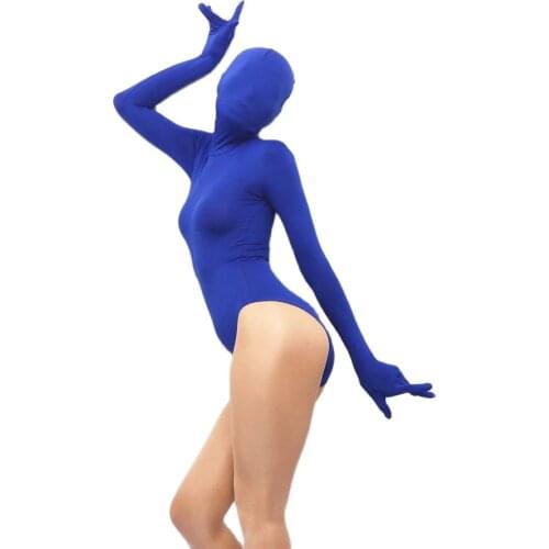 Five Fingers Long Sleeve Bodysuit Body Sculpting Corsetry Showing Straitjacket Jumpsuits Cosplay Tights One Piece Tights Zentai