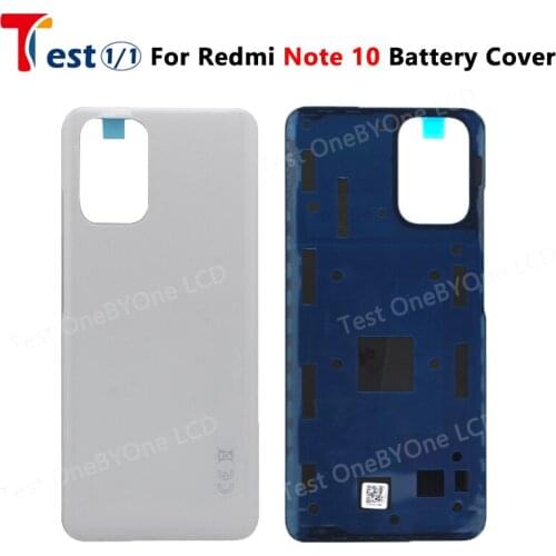 Cover For Xiaomi Redmi Note 10 Back Housing Back Cover Battery Case With Logo For Redmi Note10 M2101K7AI Battery Cover