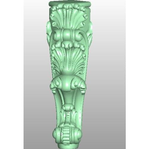 3D model STL format file for cnc router engraving furniture sofa cabinet chair leg pattern Artcam 595