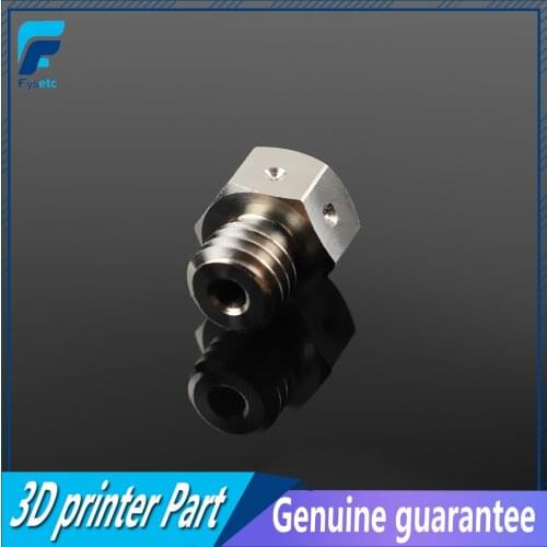 High quality 1pcs MK8 Titanium alloy nozzle TC4 0.4mm Fit PETG ABS PET PEEK NYLON High TemperatureFor 1.75mm 3D printer