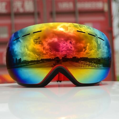 Skiing Goggles Single Layer UV 400 Protection Big Ski Mask Skiing Glasses Men Women Snowboard Goggles
