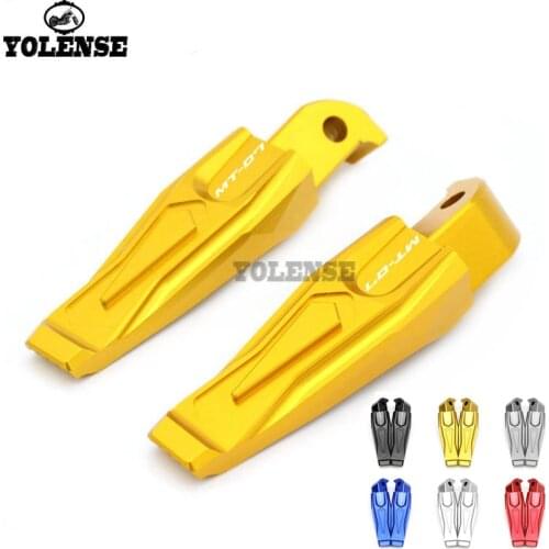 For YAMAHA MT-07 MT07 MT 07 FZ-07 FZ 07 FZ07 Motorcycle Accessories CNC Aluminum Passenger Footrests Rear Foot Pegs
