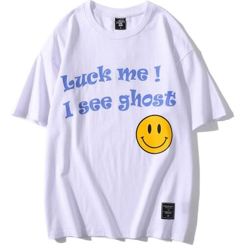 2021 Summer New Mens Short-sleeved T-shirt Loose Round Collar Personalized Print Jacket Couples Casual Bottom Shirt