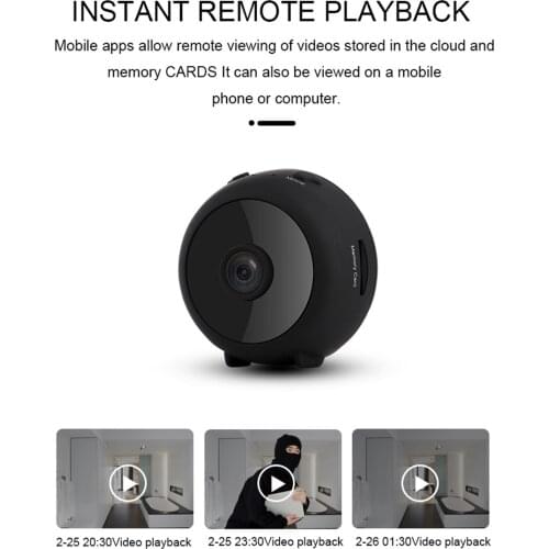 Portable Mini A11 Wifi IP Camera Full HD 1080P Small Camera IR Infrared Micro Camera Motion Detection Camera Support TF Card