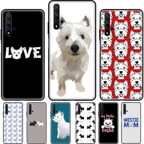 Westie Scottie Scottish Terrier For Huawei Nova 5T 2Z 2 3 i Y7A Y6P Y5P 2020 Y3 II Y5 Y6 Y7 2017 2018 Y9 Prime 2019 Case
