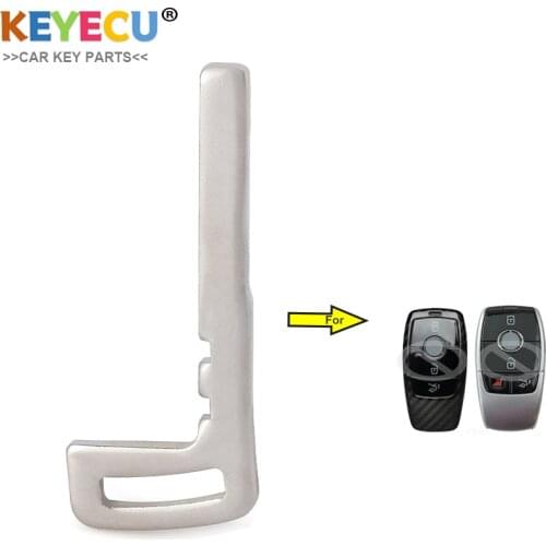 KEYECU Smart Proximity Car Key Uncut Insert Emergency Blade for Mercedes Benz E Class W213, Replacement Fob FCC ID: IYZ-MS1