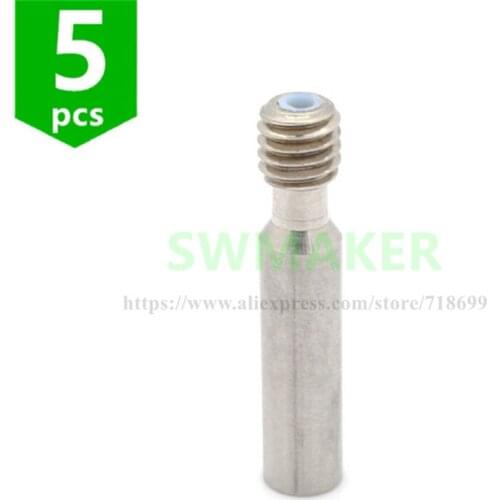 SWMAKER MK8 PTFE Heat Break barrel for 1.75mm no threaded thermal barrier 3D printer accessories