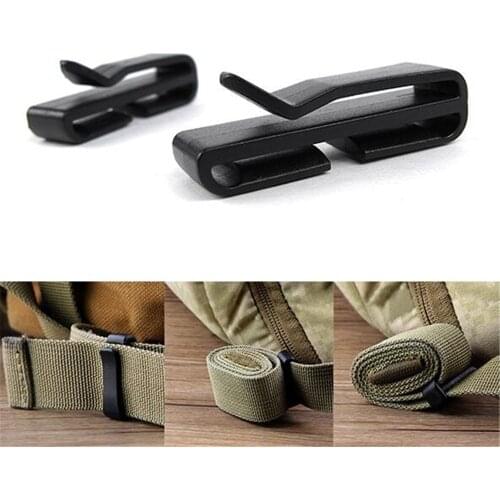 5x 25mm 38mm 50mm outdoor military strap Belt end clip adjust keeper tactical backpack bag camp hike attach molle webbing buckle