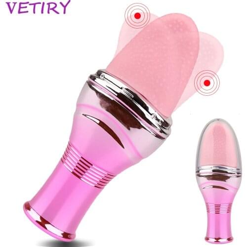 Tongue Licking Vibrator G Spot Clitoral Stimulation Sex Toy for Women Clit Tickler Vaginal Massage Adult Orgasm Product