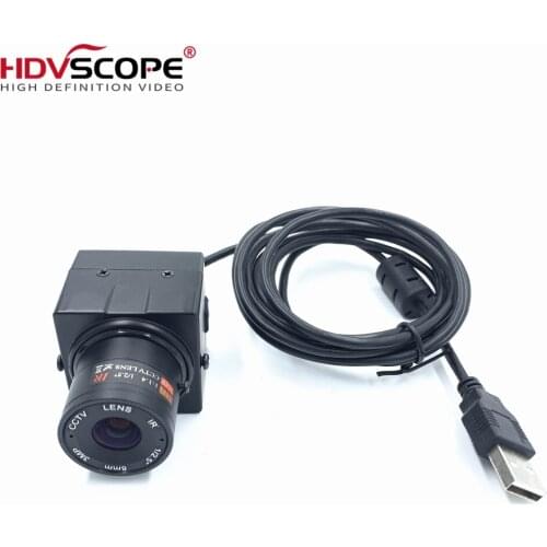 1/2.8" 16MP live stream HDR USB Camera 8mm Fixed C/CS lens Industrial Machine vision ATM Kiosk camera with Bracket