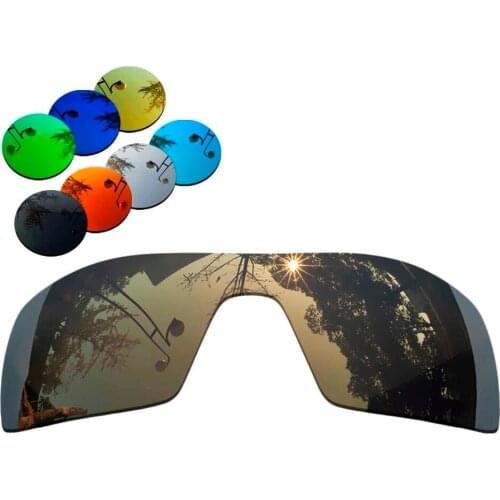 100% Precisely Cut Polarized Replacement Lenses for Oil Rig Sunglasses Copper Mirrored Coating Color- Choices