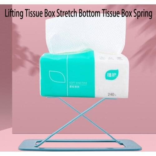 3pcs Tissue Box Spring Pumping Paper Box Bottom Bracket Pumping Exactly Tissue Box Creative Automatic Lifting Tissue Box Stretch