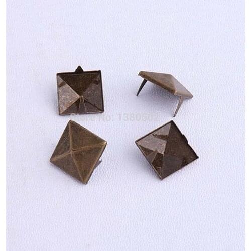 50pcs /lot metal Stud Garment Rivets DIY Hand Make Shoes Bag Clothes Accessories bronze color