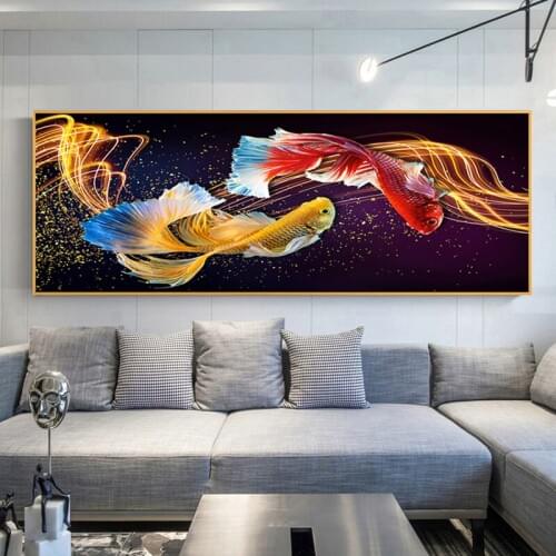 5d fish diamond painting living room decoration mosaic Diy diamond embroidery squid cross stitch sticker home decorationsZP-3792