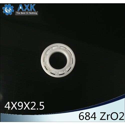 684 Full Ceramic Bearing ( 1 PC ) 4*9*2.5 mm ZrO2 Material 684CE All Zirconia Ceramic 618/4 Ball Bearings