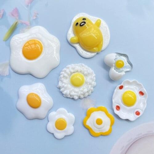 8/16Pcs Cute Mixed Fried eggs of various sizes Flat back Resin Cabochons Scrapbooking DIY Jewelry Craft Decoration Accessorie F1