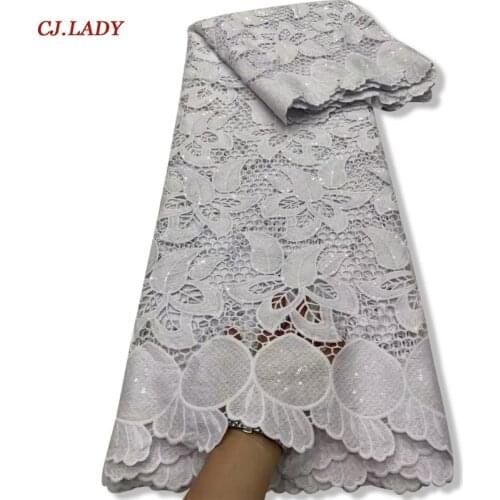 African Lace Fabric High Quality Sequins Lace Embroidery French Tulle Lace Fabric Nigerian Lace Fabric For Wedding Dress a04