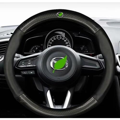 Car Steering-wheels Cover 37 38cm 15" for Mazda6 Atenza Demio Axela/Mazda3 8 CX-3 CX-4 CX-5 CX-8 CX-9 BT-50 Mazda5 MPV Premacy