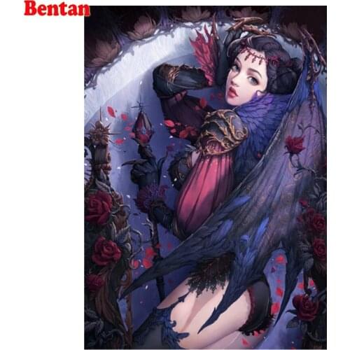 Bentan Diamond Painting Japan Game Angel Girl 5D Diy Full Square/Round Diamond Embroidery Rhinestone Pictures Mosaic Handwork
