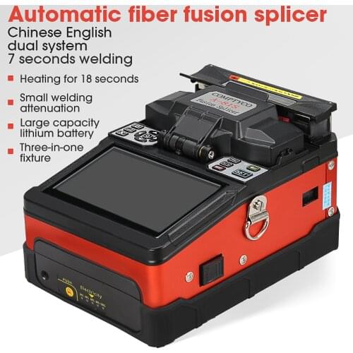 Free shipping A-81S Orange Fully Automatic Fusion Splicer Machine Fiber Optic Fusion Splicer Fiber Optic Splicing Machine