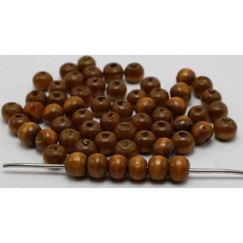 500 Pcs Coffee 8mm Round Wood Beads~Wooden Spacer Beads Jewelry Making