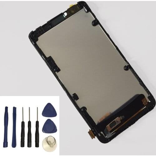 For Sony Xperia E4 E2104 E2105 E2114 E2115 E2124 Black / White Touch Screen + LCD Display Assembly With Frame + Free Tools