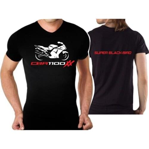 T-Shirt For Bike Hon Cbr 1100 Xx Super Blackbird Tee shirt Motorcycle Motomen 2019 Summer Round Neck MenS T Shirt