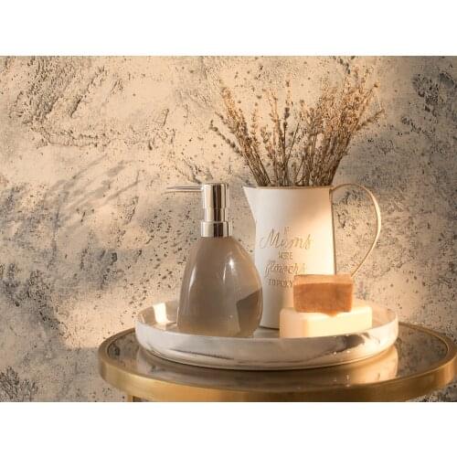 OceanLand Graceful Liquid Soap Dispenser Home Bathroom Glass Modern Design Gold Pump Colorful Blue- Beige- Pink - Plum- Green