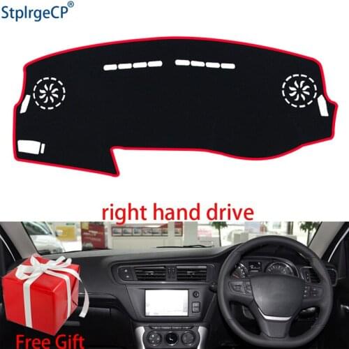 Car Dashboard Cover Mat for Citroen C3-XR 2013 2014 2015-2018 Right Hand Drive Dashmat Pad Dash Mat Covers Dashboard Accessories