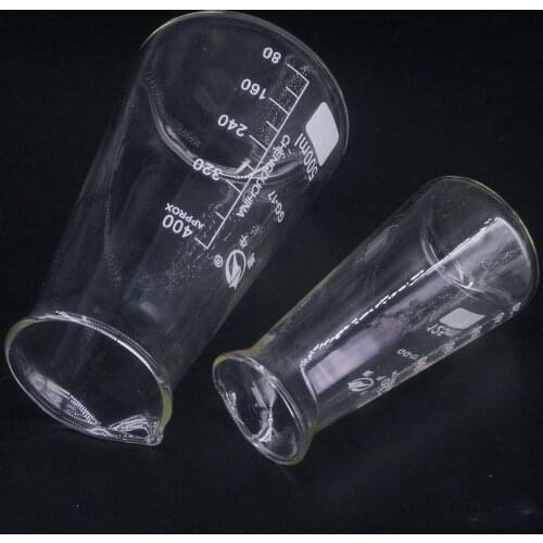 125ml 250ml 500ml Lab Boro Glass Conical Beaker With Three-corner Philips Chemi Ware
