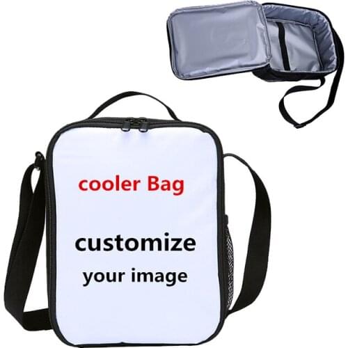 Unisex Custom Lunch Box Print Your Design Oxford Crossboby Lunch Bag Thermal Food Picnic Insulated Cooler Bag For Boys Girls Kid
