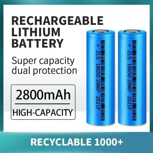 EXPUNKN NCR 18650 3.7 v 2800mah 100% New Original 18650 Lithium Rechargeable Battery For Flashlight batteries