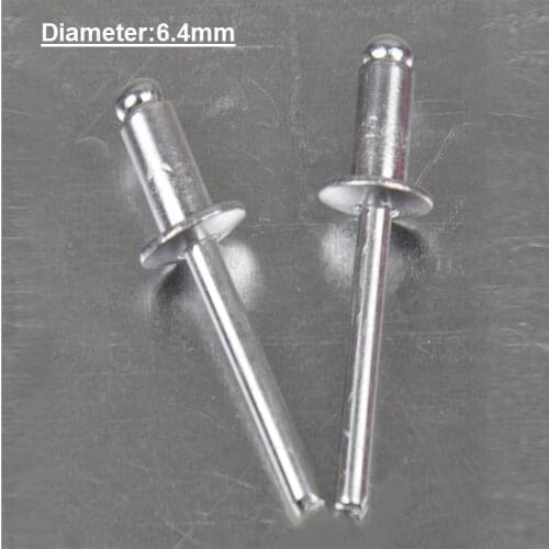 M6.4 1/4 Pop rivets rivetti 20pcs Alu steel dome head blind rivet remaches rebites Slepe kovice kniedes заклепки